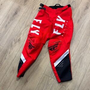 Red and Black Men's Pants Dirbike